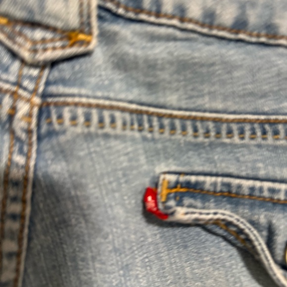 EUC VTG Levi's Sz:10 545 Women Denim Bermuda Chino Cuffed Hem Light Wash Shorts - Picture 11 of 15